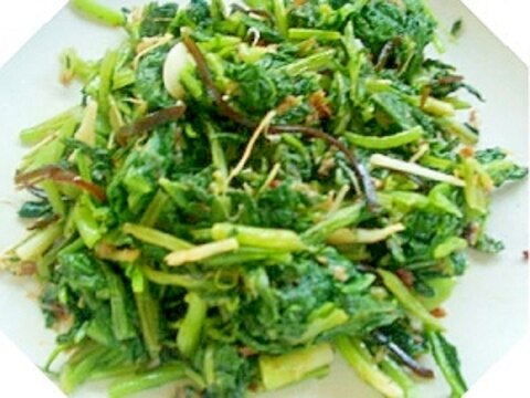 葉野菜の旨炒め